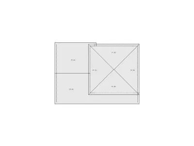 Residential Roof Sketch - 21-30 SQ - Xactimate 3D model