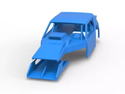 Shell of Vintage Asphalt Modified stock car V8 Scale 1 to 25 3D print model