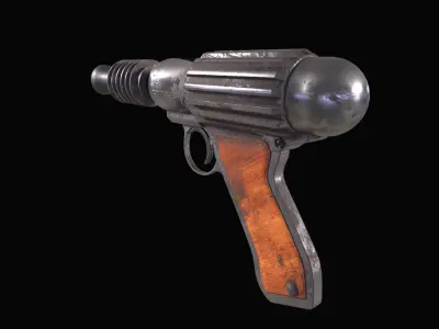 Ray gun Low-poly 3D model
