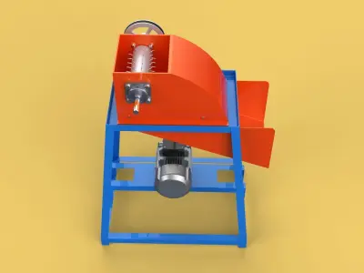 WASTE CRUSHER ORGANIC VEGETABLE COCOPEAT GRINDER MACHINE 3D model
