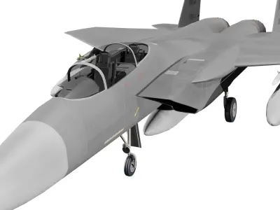 Modern Fighter jet F-15 3D model