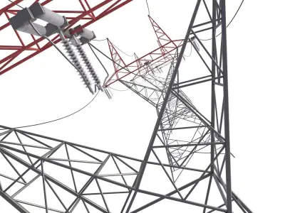 Electric Transmission Tower 3D model buy