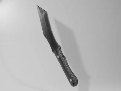 Battle Knife Low-poly 3D model