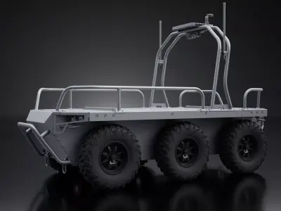 Ratel H UGV High-Poly 3D model