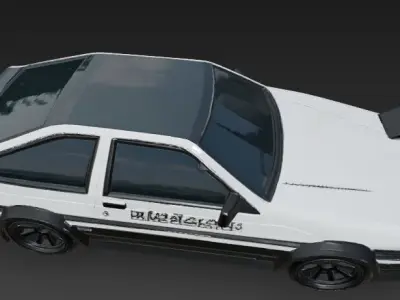  Toyota AE86 3D model