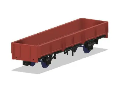 OO Model Railway BR OCA Ballast Wagon 3D print model