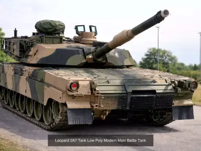 Tank Pack 19 Models Low Poly included Realistic Military Set