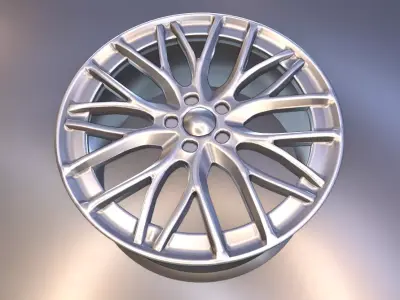 Low Poly car rim Free low-poly 3D model