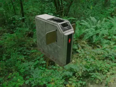 Ticket Barrier - Also with Element3D version Free 3D model