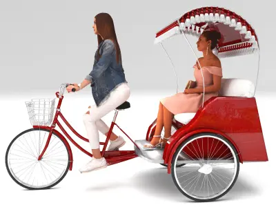 Bike Tour 4K 3D model
