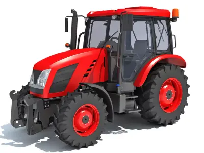 Farm Tractor 3D model order