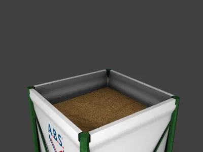 ABS Bag Silo Low-poly 3D model