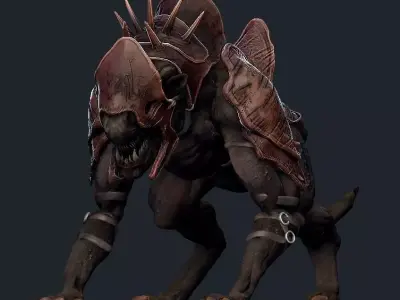 Creature Mount Low-poly 3D model
