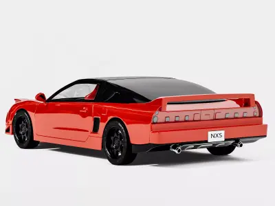 Modern Sports Car 3D Model 3D model