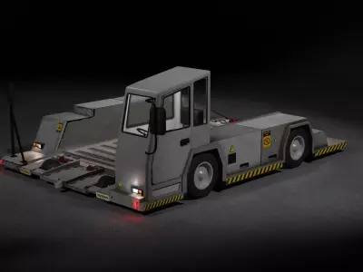 Pallet Cargo Transporter Low-poly 3D model