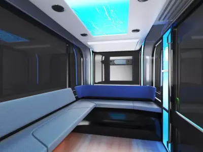 Autonomous Olli Bus Self Driving  3D model