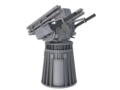 Deck Guns Collection 3D model