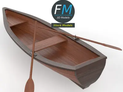 Rowing boat 2 3D model