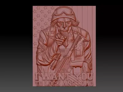 America 3D print model