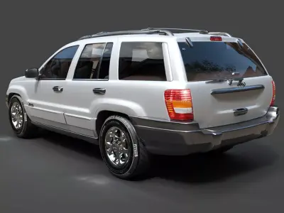 Modern Jeep Grand Cherokee - Efficient Polygonal SUV Asset 3D model
