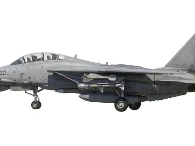 F-14 Tomcat Fighter Jet Modern Military Aircraft STL Model 3D print model