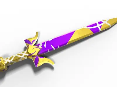 Royal Fantasy Sword 3D model