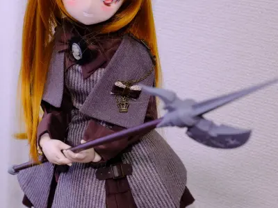 helberd for a 6th part size figure 3D print model