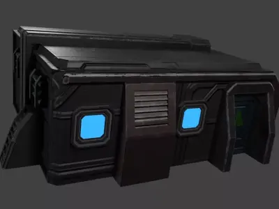 Sci-fi  Mini-House Ready for game Low-poly 3D model