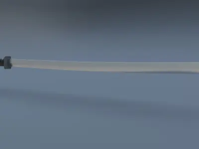 Deadpool katana Low-poly 3D model