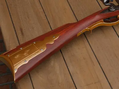 Flintlock Long Rifle 3D model