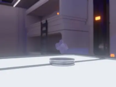 Sci-Fi BedRoom Low-poly 3D model