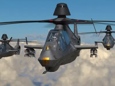 RAH-66 Comanche Stealth Helicopter 3D model