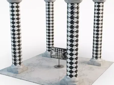 ESCHER COLUMNS 3D model