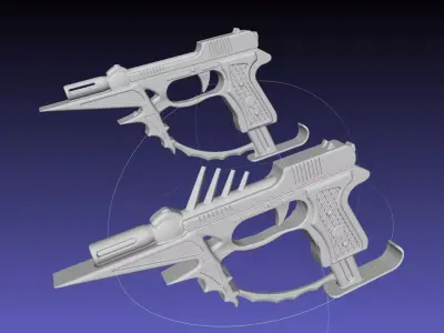 Black Bullet Kagetane Hiruko Guns Basic Models 3D model
