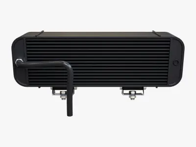Medium Amber LED Light Bar 3D model