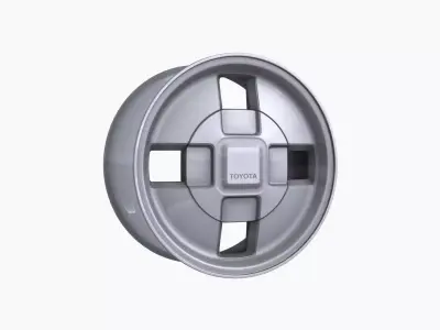 Toyota Corolla 1985 14 OEM wheel Low-poly 3D model