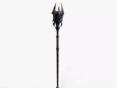 Staff 05 V2 Low-poly 3D model