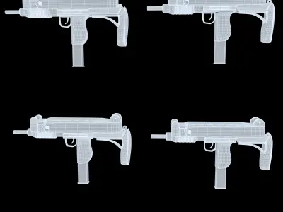 uzi 1 gun 3D model