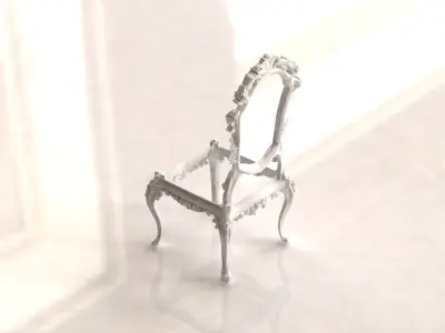 Chair with patterns 3D print model