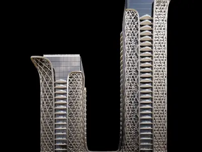 High-Rise Building Free 3D model