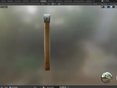 Cartoon Style Hammer with realistic textures 3D model