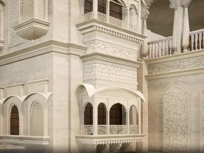 Indian architecture 3D model