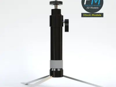 Tabletop camera tripod 3D model