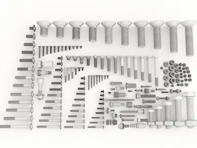 Nuts Bolts and Screws vol 06 3D model