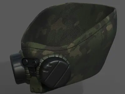 Gas mask helmet scifi fantasy armor hats military Low-poly  Low-poly 3D model