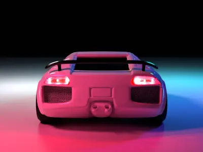 racing car modeling  Free 3D model