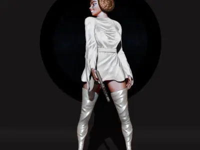 Princess Leia 3D model