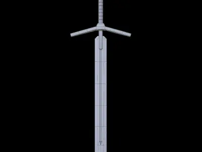 HIE Clean Sword N1 Low-poly 3D model