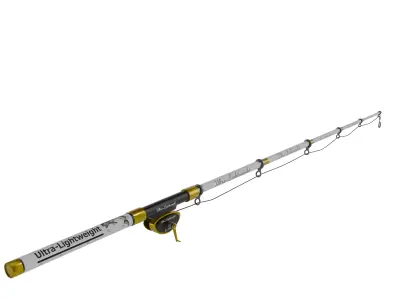 Fishing Rod Low-poly 3D model buy