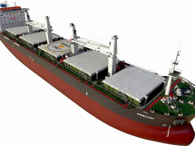 Bulk carrier  3D model